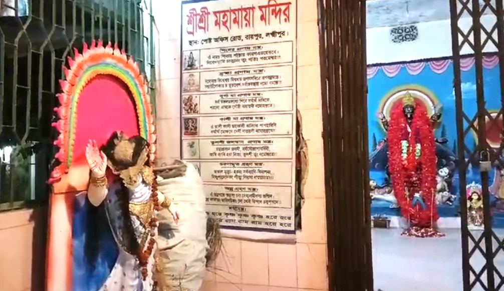 লক্ষ্মীপুরে মন্দিরে ঢুকে প্রতিমা ভাঙচুর